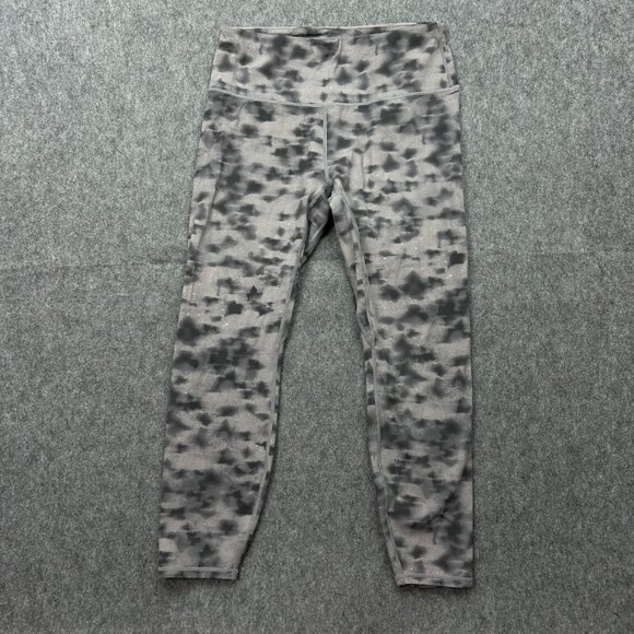 Varley Let's Go Cropped Leggings Women's Size Large Gray Black - Picture 2 of 11